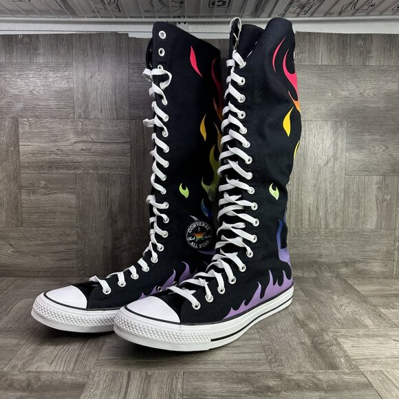 Converse CTAS XXHi Pride Men size 12 Black Multicolored Canvas Shoes - Picture 3 of 7